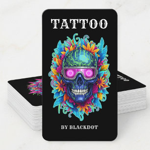 Modern Tattoo Studio Design Tattoo Shop Style Business Card