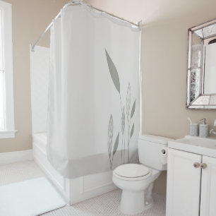 Modern Taupe and Tan Tall Leaves