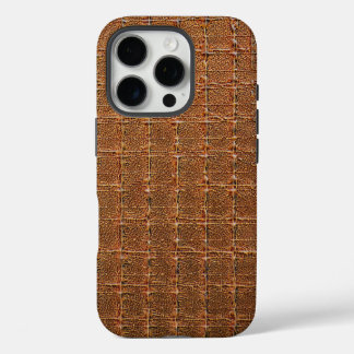  Modern Taupe Croc Leather Texture iPhone 16 Pro Case