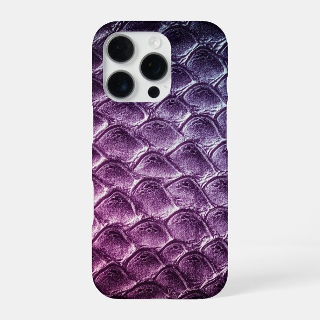  Modern Taupe Croc Leather Texture iPhone Case (Back)