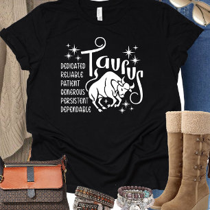 Modern Taurus Zodiac Horoscope T-Shirt