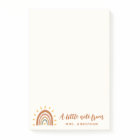 Modern Teacher Custom Name Boho Rainbow Sun