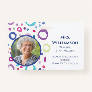 Modern Teacher Educator Staff Photo ID Badge