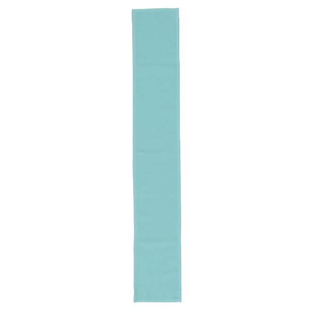 Modern Teal Blue Green Elegant Wedding Simple Long Table Runner (Front)