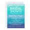Modern Teal Blue Ocean Bridal Shower Invitations