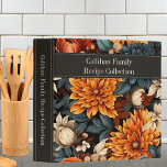 Modern Teal & Burnt Orange Floral Family Recipe Binder<br><div class="desc">This simple yet elegant design adds style and grace to your kitchen, with its rust, burnt orange, teal and cream floral pattern. Gather your favourite family recipes and add your family memories to make this a cherished keepsake. Add a name to personalize it. Makes a great bridal shower, Christmas or...</div>