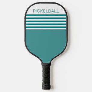 Modern Teal Coloured Geometric  Pickleball Paddle
