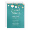 Modern Teal Green Gold Dots Bridal Shower