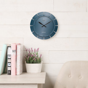 Modern Teal Large Wall Clock