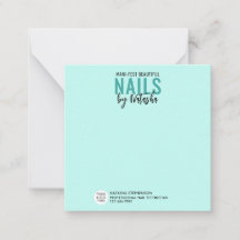 Modern Teal Logo NAIL TECHNICIAN