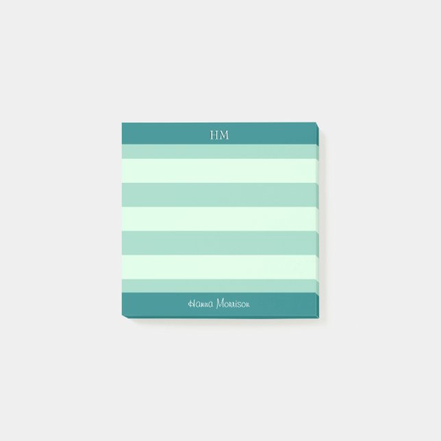 Modern Teal Office School Teacher Mom Student Post-it Notes (Front)