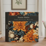 Modern Teal & Orange Floral End of Life Planner Binder<br><div class="desc">No one likes to think about death, but planning in advance can make it much easier for those loved ones left behind. Creating an "In Case of Death" binder can ease the burden. There are many documents and information that you can include in a death binder notebook to help your...</div>