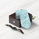 Modern Teal Turquoise Blue Floral Pattern Tie<br><div class="desc">Modern Teal Turquoise Blue Floral Pattern Necktie - perfect for a tropical event! Easy to change the background colour,  too. Created by Zazzle pro designer BK Thompson © exclusively for Cedar and String; please contact us if you need assistance with the design.</div>