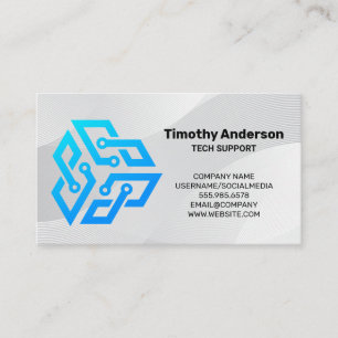 Modern Tech Blue Logo   Software AI Appointment Card