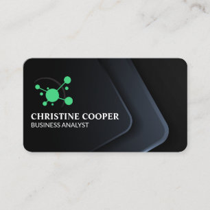 Modern Tech Logo   Corporate Sleek Business Card