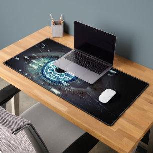 Modern technological Pattern Desk Mat