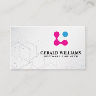 Modern Technology Logo Appointment Card