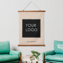 Modern Template Business Company Logo Beige