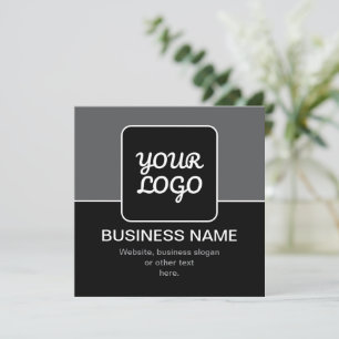 Modern Template for Your Logo Black Grey & White