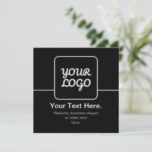 Modern Template for Your Logo Black & White