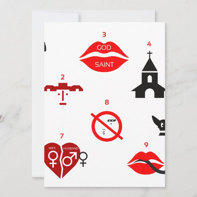 modern ten commandments (Front)