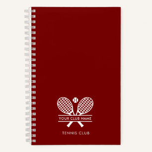 Modern Tennis Club Name Team Coach Notebook