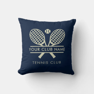 Modern Tennis Club Name Team Country Swag Throw Pillow