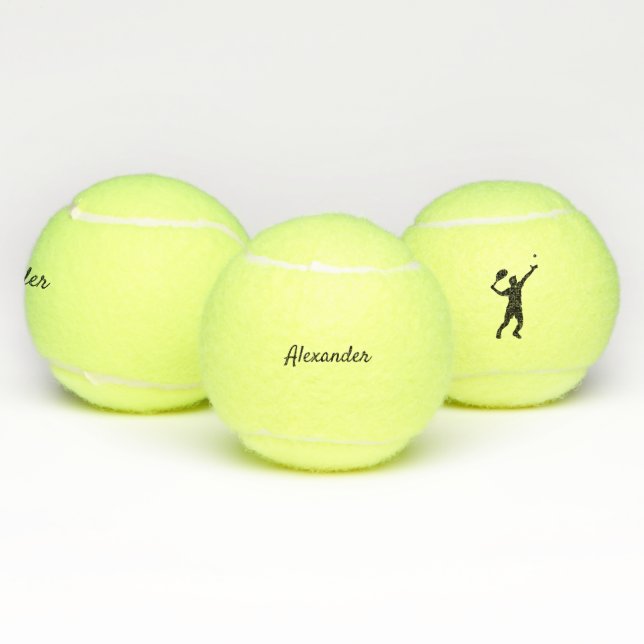 Modern tennis player personalized balls (Multi)