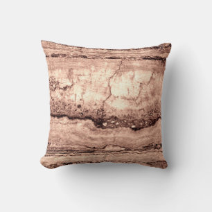 Modern terra cotta sepia burnt orange granite  throw pillow