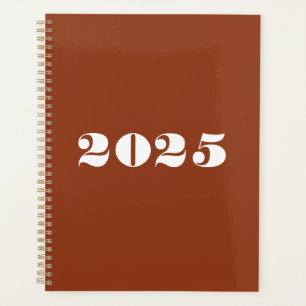 Modern terracotta bold typography custom year planner