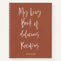 Modern Terracotta Script Cooking Recipe Kitchen