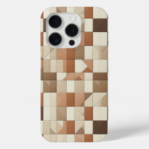Modern Terracotta & Tan Geometric Phone Case