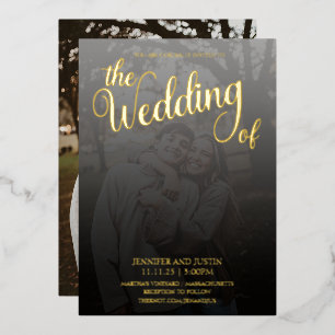 Modern terrarium faded photo wedding gold