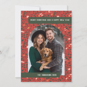 Modern Terrazzo Christmas Holiday Card