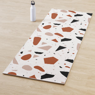 Modern Terrazzo Geometric Aesthetic Boho Yoga Mat