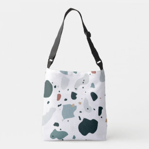 Modern Terrazzo Pattern – Abstract Mid Century Sea Crossbody Bag