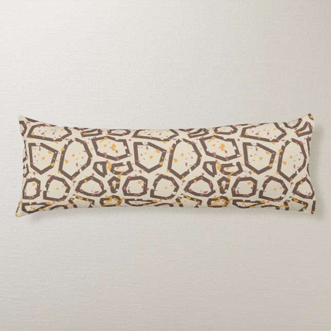 Modern Terrazzo Pattern Body Pillow (Front)