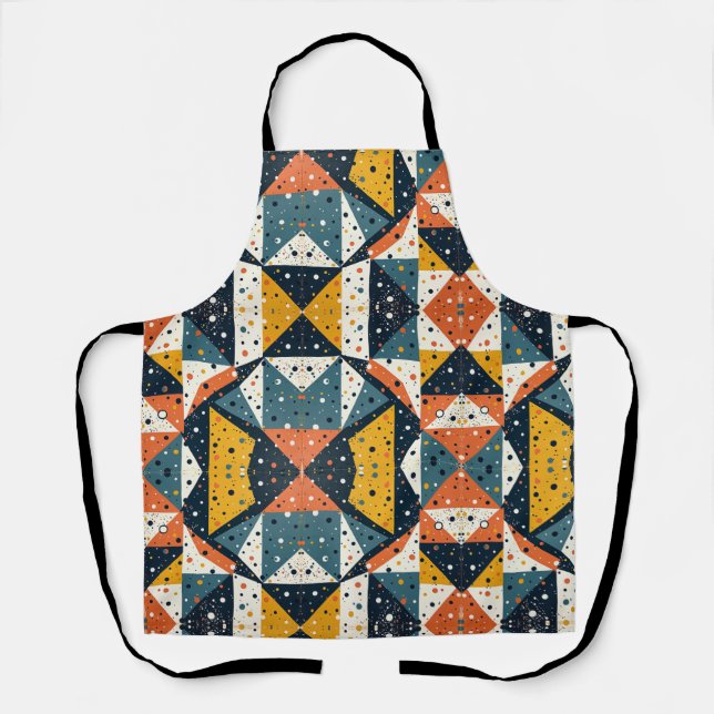 Modern Terrazzo Print Apron (Front)