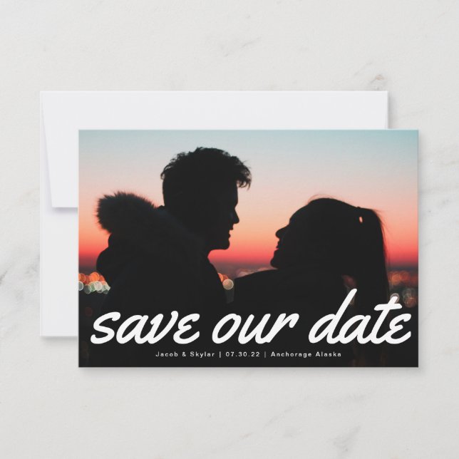 Modern Text Multi Photo Announcement (Front)