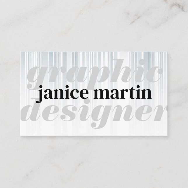Modern Text | Stylish Business Card (Front)