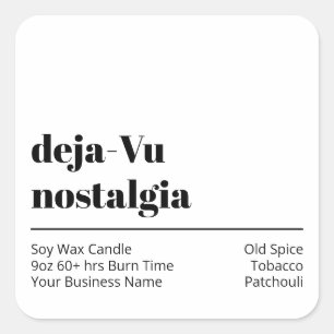 Modern Text White Product Labels