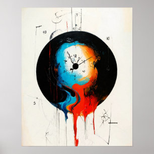 modern textile pendants created using AI Poster