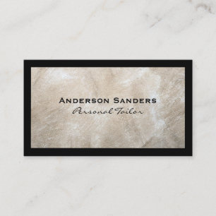 Modern Texture Classic Black Borders Business Card