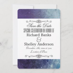 Modern Texture Fancy Save The Date