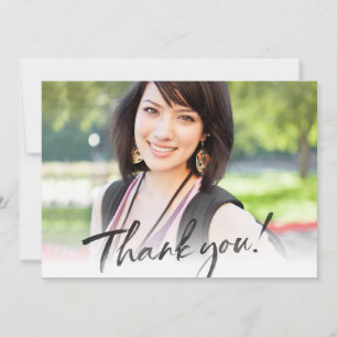 MODERN THANK YOU black inked calligraphy writing