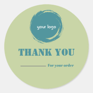 Modern Thank You Business Sticker | Personalized