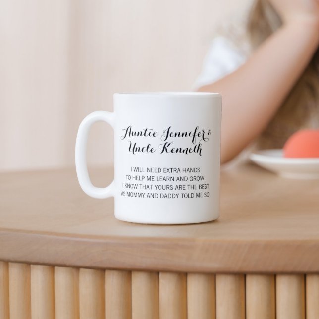 Modern Thank You For Being My Godparents Coffee Mug (Creator Uploaded)