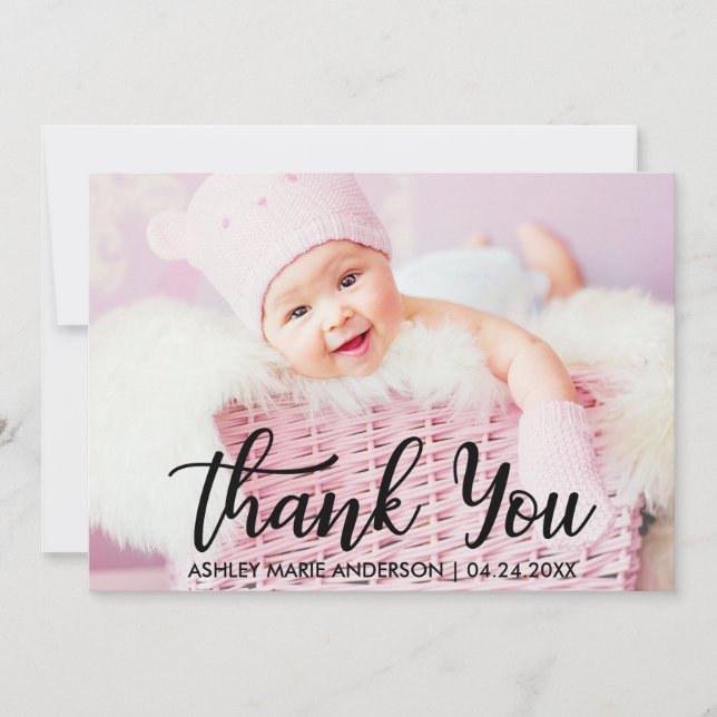 Modern Thank You New Baby (Front)