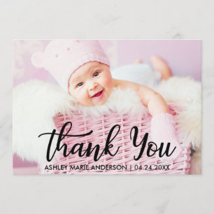 Modern Thank You New Baby Card