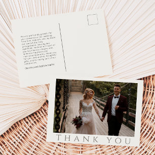 Modern Thank You Post Card